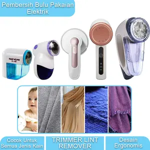 Pembersih Bulu Pakaian Elektrik Trimmer Lint Remover Alat Cukur Penghilang Serat Halus Baju
