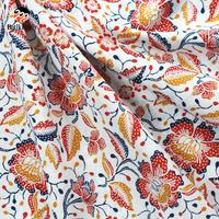 Gambar Batik Keris Bahan Potongan Batik Motif Arum Puspa - Merah, 2Meter dari BATIK KERIS OFFICIAL Kab. Sukoharjo 2 Tokopedia