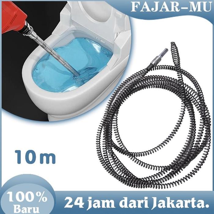 Jual 10 Meter Alat Pembersih Pipa Mampet Rigid Drain Cleaner Anti ...