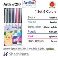 Gambar Artline 210 x Pokemon - Sign Pen 0.6mm / Pulpen Writing Pens EK 210 / EK-210 Set 6 Pcs 6PB1 6PB2 - SET 1 210/6PB1 dari Artline Indonesia Kota Surabaya 4 Tokopedia