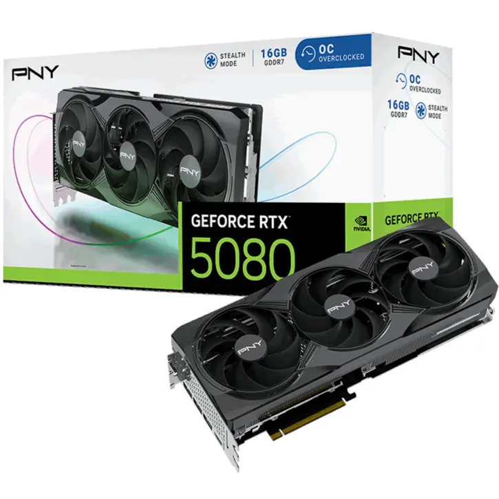 PNY GEFORCE RTX 5080 OC TRIPLE FAN 16GB GDDR7