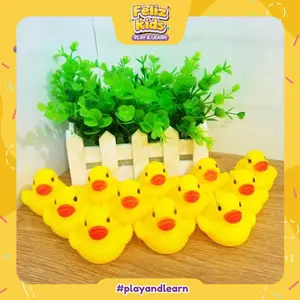 [FELIZKIDS] [FK348] Mainan Bebek Mini / Bebek Karet Mainan Mandi Anak / Baby Bath Toys / Bebek Mini Mainan Anak Saat Mandi / Bebek