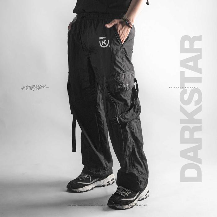 Gambar KREMLIN Long Pants Celana Nylon Cringkle Techwear Gorpcore - DARKSTAR - S dari Kremlin Clothing Kota Bandung Tokopedia