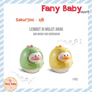 SAKUMINI MAINAN EDUKASI BONEKA GOYANG ANAK BAYI TUMBLER DUCK RATTLE HEAD UP TRAINING