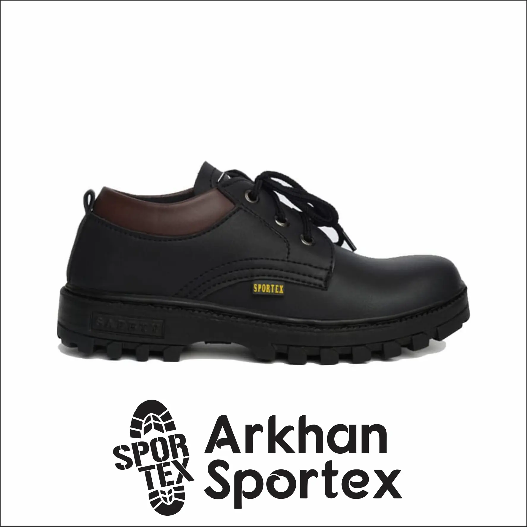 Safety Shoes Pria Ujung Besi Type Pendek by Arkhan sportex Sol MX Kerja