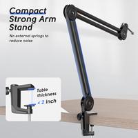 Gambar Fifine Mic Boom Arm Stand with Build-in Springs, Handling Max 2 Kilograms of Weight for All Standard Mics, Mounts Stand Mic 360 Rotate - BM63 Black dari Fifine Indonesia Kota Administrasi Jakarta Barat 3 Tokopedia