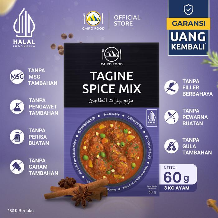 Gambar Bumbu Tagine Sehat – Tanpa MSG, 100% Rempah Murni | Cairo Food dari Cairo Food Kota Administrasi Jakarta Timur Tokopedia