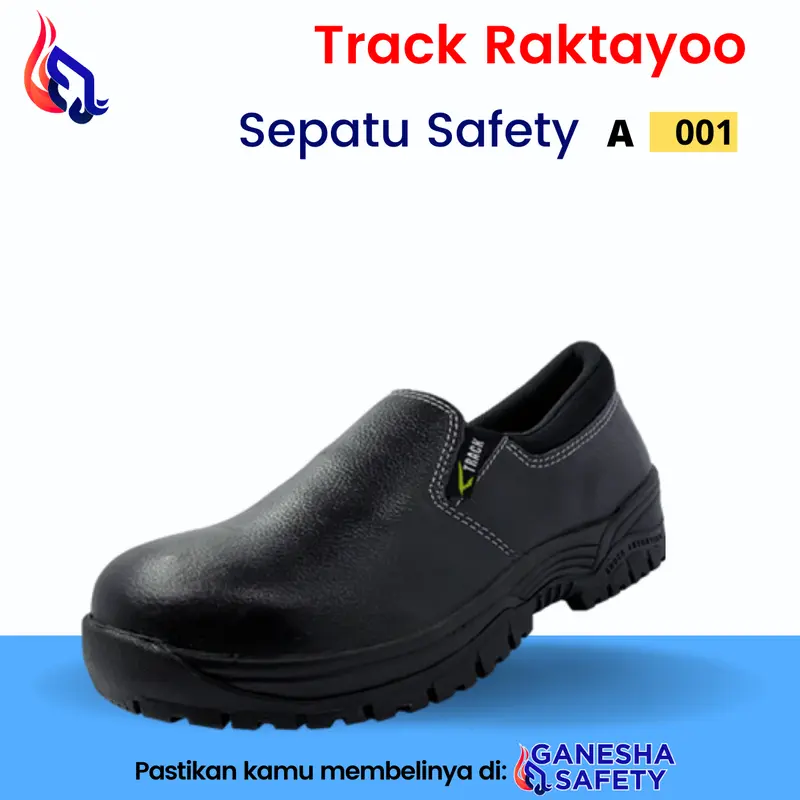 Sepatu Safety TRACK RAKTAYOO Original - A001 (Low Cut) Hitam 0