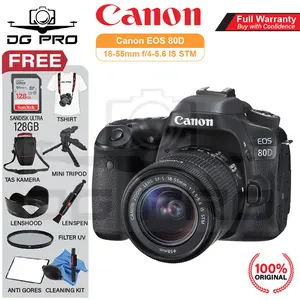 CANON EOS 80D KIT EF-S 18-55MM IS STM - CAMERA DSLR CANON WIFI