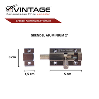 Gambar GRENDEL/ SELOT/ SLOT PINTU 2 INCH ALUMINIUM VINTAGE - BLACK dari vinindoofficial Kota Surabaya 5 Tokopedia