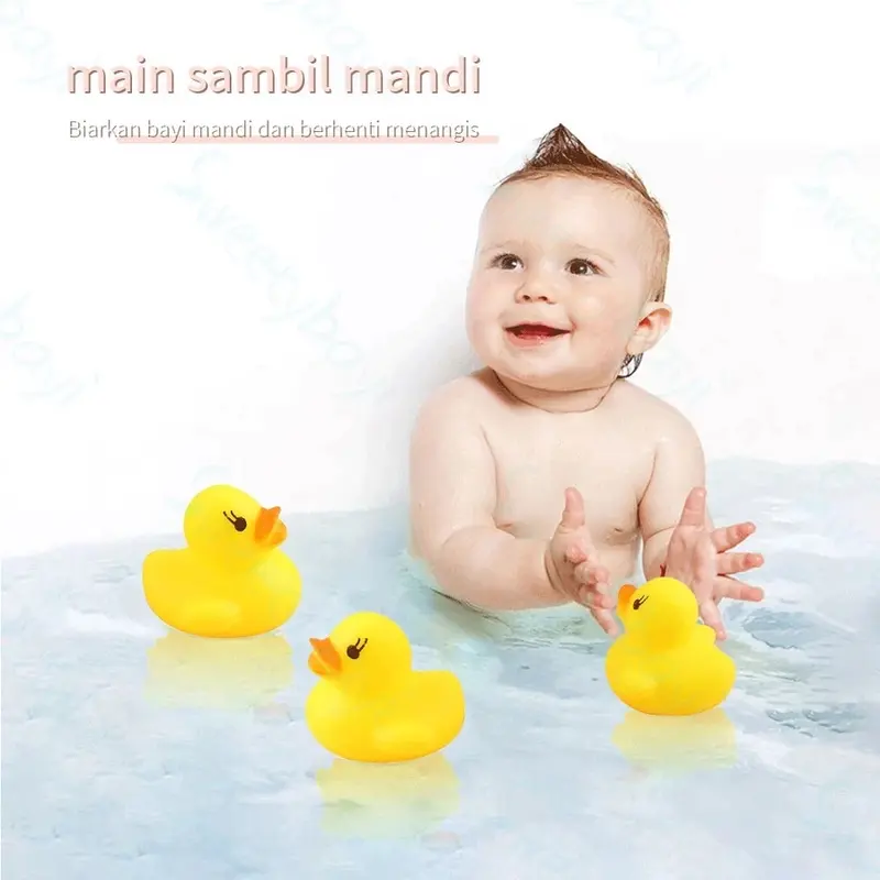 [FELIZKIDS] [FK348] Mainan Bebek Mini / Bebek Karet Mainan Mandi Anak / Baby Bath Toys / Bebek Mini Mainan Anak Saat Mandi / Bebek 7