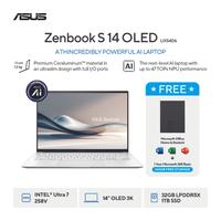 Gambar Asus Zenbook S14 OLED UX5406SA [Ultra 7 258V 32GB|RAM 32GB|SSD 1TB|TouchScreen|Win11|OHS24+365] - White dari megacom.id Kota Administrasi Jakarta Pusat 1 Tokopedia
