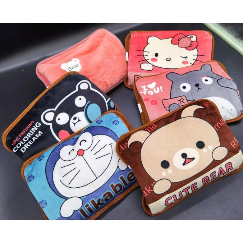 Terlaris!!! Bantal Penghangat Terapi Air Panas Elektrik / Pereda Nyeri Haid Menstruasi / Menstrual Pad / Pemanas - Blue Smile