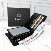 Gambar Dompet pria kulit trifold black mill smooth Laszlo genuine leather wallet 373L dari Fiorenza Bags Kota Administrasi Jakarta Pusat 5 Tokopedia