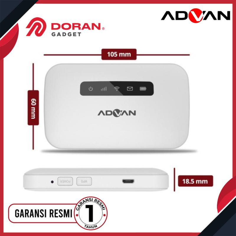 ADVAN Ipocket MIFI MF01 Unlock All Operator baterai 2500 mAh Portable ...