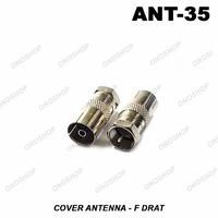 Gambar Cover Antenna To F Drat ( Cover Antenna Female To Connector F Male ) dari Ono Shop Kota Administrasi Jakarta Barat 1 Tokopedia