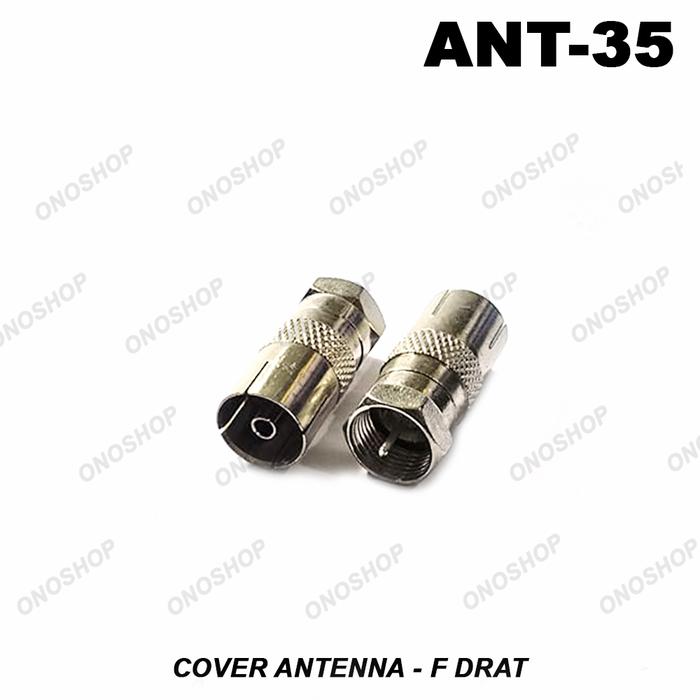 Gambar Cover Antenna To F Drat ( Cover Antenna Female To Connector F Male ) dari Ono Shop Kota Administrasi Jakarta Barat Tokopedia