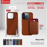Gambar COPPER SLIM CASE Kompatibel Untuk - Iphone 12 Pro - Premium Hard Case + Magnetic Card Wallet - Black, Case+CardWallet dari Copper.Medan Kota Medan 1 Tokopedia