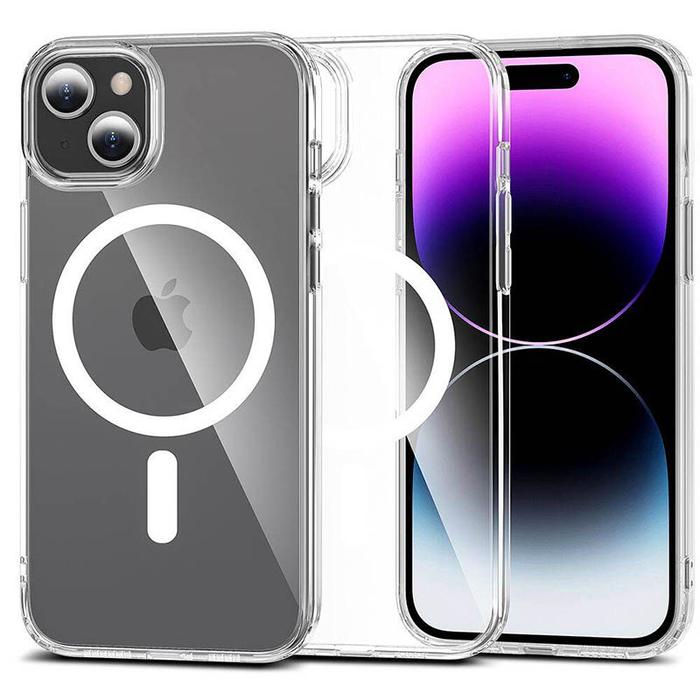Gambar Crystal Armor Mag Case iPhone 15 Plus - for iPhone 15+ - Acrylic Clear Casing PC TPU Soft Hard Rugged Hybrid Magsafe Ring Plate For Magnetic Magnet HP Holder dari Logay Acc Kota Bandung Tokopedia