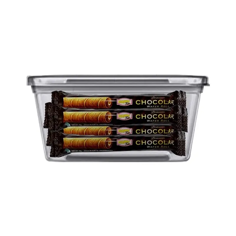 Happy Time Astor Chocolate Wafer Roll Premium (1 Karton Isi 6 Box) 3