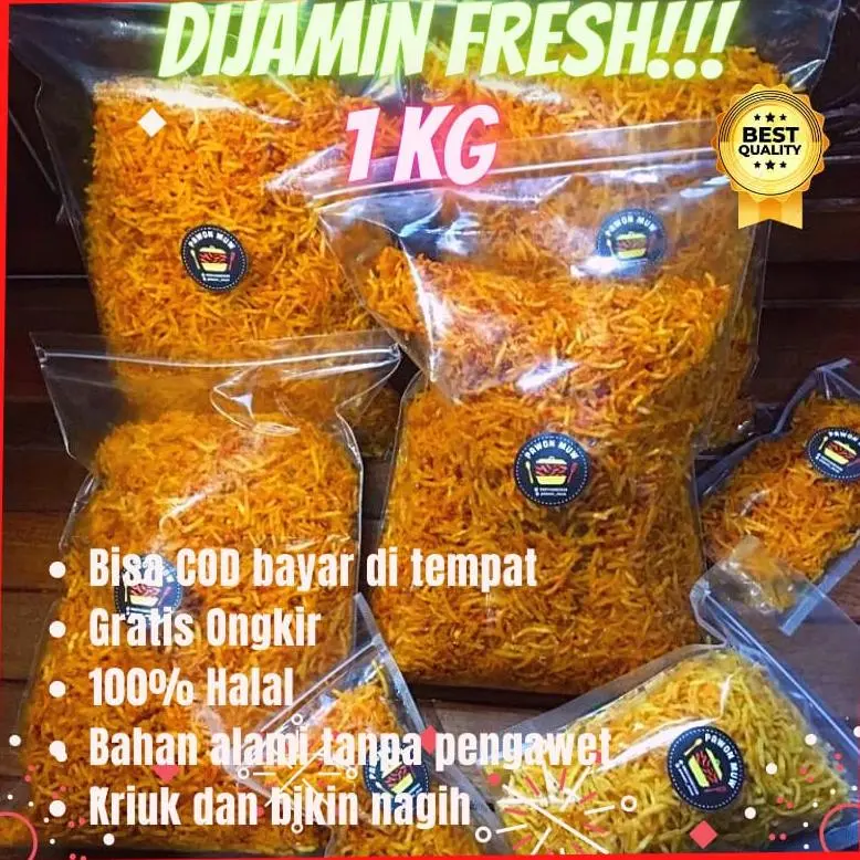 Termurah Kentang Mustofa 1kg Camilan Cemilan Snack Lauk Keripik Kering Kentang Mustofa Mustopa Kriuk Crispy Renyah Balado Pedas Pedes Manis Kentang Goreng Sambal Sambel Kentang Makanan Tradisional Tanpa Pengawet Murah 1kg 500gr Makanan Ringan 0