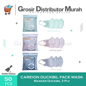 [ CAREION ] MASKER DUCKBILL Full Colour Series Embos 3PLY ISI 50PCS