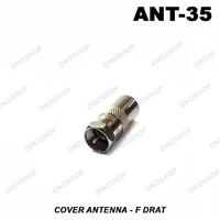 Gambar Cover Antenna To F Drat ( Cover Antenna Female To Connector F Male ) dari Ono Shop Kota Administrasi Jakarta Barat 2 Tokopedia
