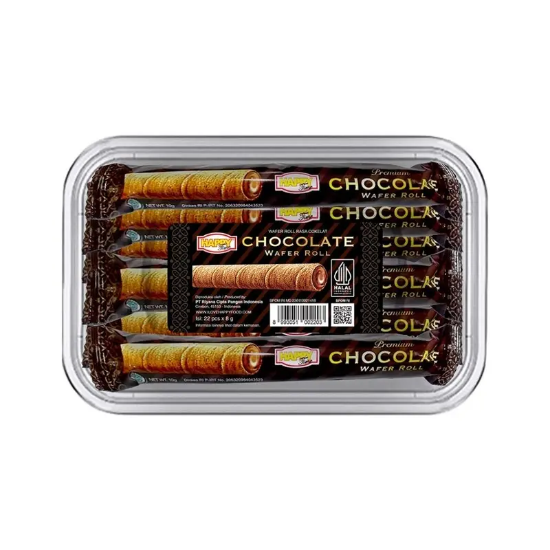 Happy Time Astor Chocolate Wafer Roll Premium (1 Karton Isi 6 Box) 2