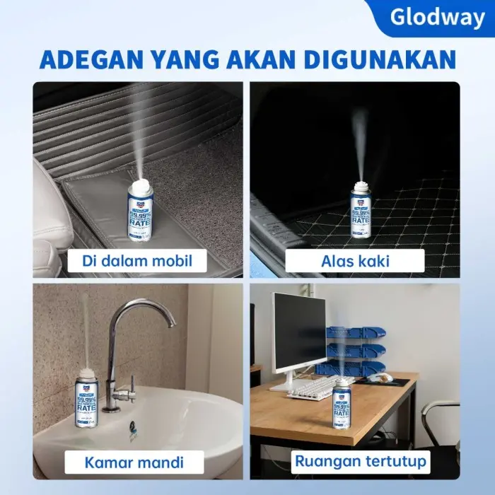 Glodway (one push fogging) disinfektan mobil | sterilisasi mobil | pengharum mobil | penghilang bau mobil | auto care 8