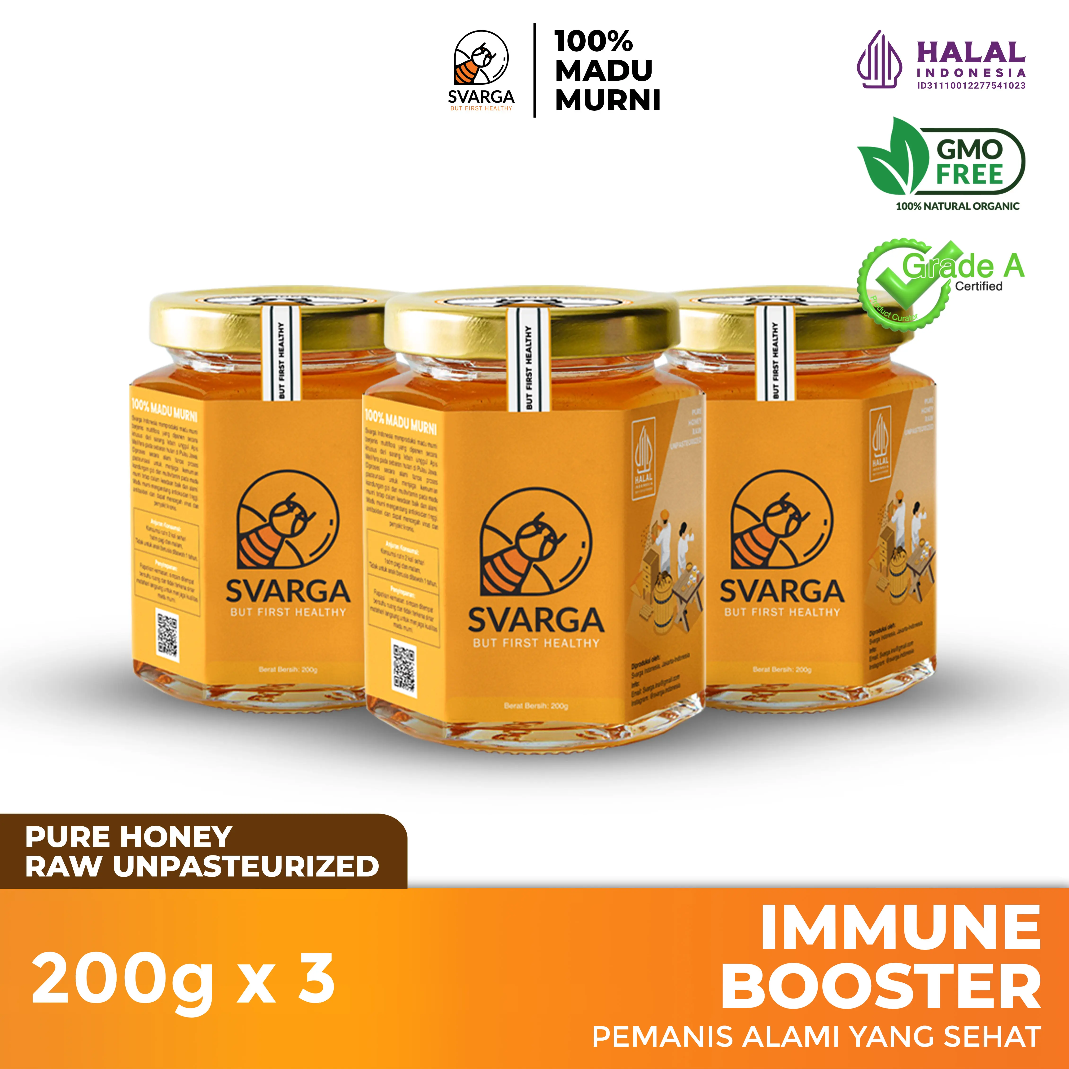 Madu Murni Svarga Paket Hemat 3