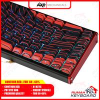 Gambar CONTOUR SERIES 60% - 68% RED - KEYCAP - KEYCAPS - CHERRY - SIDE PRINT - DOUBLE SHOT - AXE MECHANICALS dari Rumah-Keyboard Kota Administrasi Jakarta Barat 3 Tokopedia