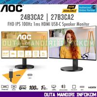 Gambar AOC 24B3CA2 24" I 27B3CA2 27" Inch - FHD IPS 1080p 100Hz 1ms HDMI Speakers USB-C Adaptive Sync Monitor - 27B3CA2 - 27" dari Duta Mandiri Infokom Kota Administrasi Jakarta Pusat 1 Tokopedia