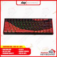 Gambar CONTOUR SERIES 60% - 68% RED - KEYCAP - KEYCAPS - CHERRY - SIDE PRINT - DOUBLE SHOT - AXE MECHANICALS dari Rumah-Keyboard Kota Administrasi Jakarta Barat 1 Tokopedia