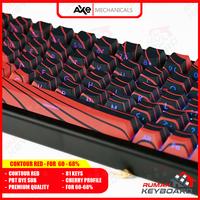 Gambar CONTOUR SERIES 60% - 68% RED - KEYCAP - KEYCAPS - CHERRY - SIDE PRINT - DOUBLE SHOT - AXE MECHANICALS dari Rumah-Keyboard Kota Administrasi Jakarta Barat 4 Tokopedia