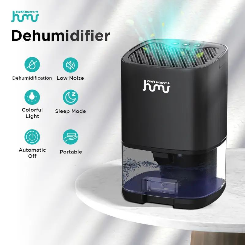 Dehumidifier 2in1 Moisture Absorber Anion Purification 1L 14W Hitam H2102 Taffware HUMI 0