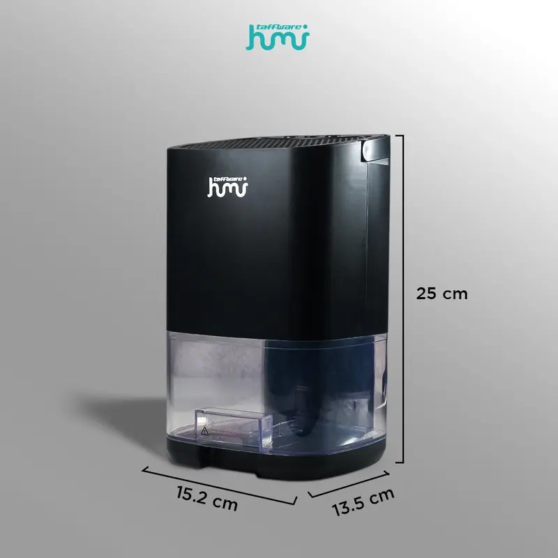 Dehumidifier 2in1 Moisture Absorber Anion Purification 1L 14W Hitam H2102 Taffware HUMI 3
