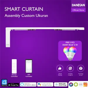 Gorden Otomatis Smart Curtain Assembly Danhan, Tirai Pintar, WiFi Wireless Tuya, Control via Remote dan Smartphone