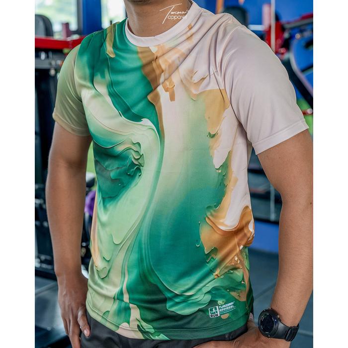 Gambar Jersey Baju Running Olahraga Gym Sport Motif Print Nyaman Dri Fit Anti UV Quick Dry Warna Cerah Detail Tidak Luntur Size S M L XL XXL dari Markassale Kota Depok Tokopedia