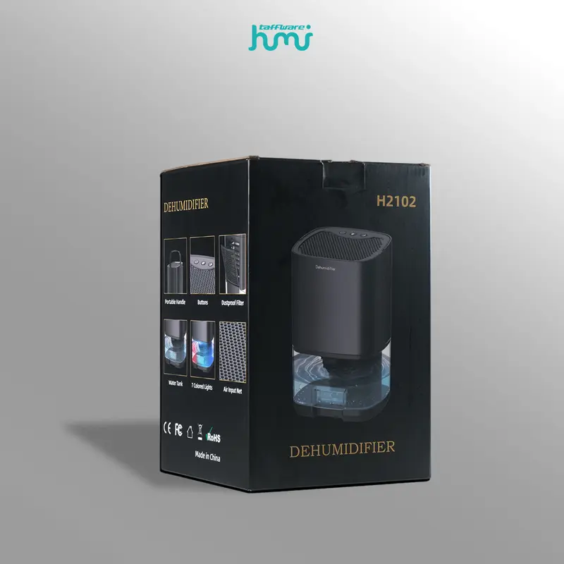 Dehumidifier 2in1 Moisture Absorber Anion Purification 1L 14W Hitam H2102 Taffware HUMI 4
