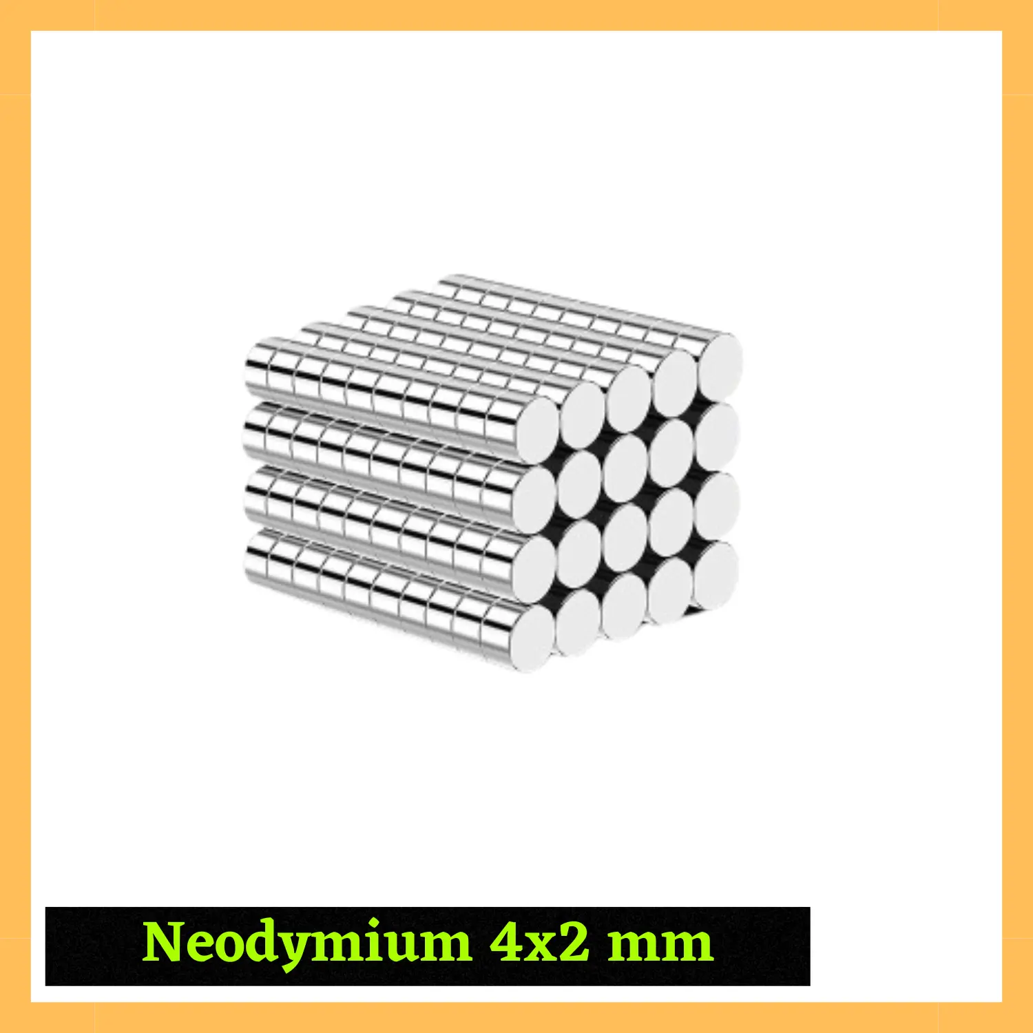 Magnet Koin Neodymium 4x2mm | 4mm x 2mm | 4x2 mm (Dilapisi Nickel)