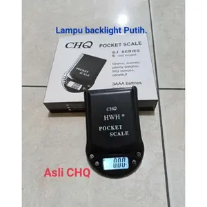 READY!!! ADA Timbangan Emas Digital Pocket CHQ Asli layar Putih