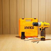 Gambar INGCO 12V Bor Impact Cordless 2 Kecepatan dengan 1 Pcs Bit Cr-V 65mm, 3 Pcs Mata Bor Masonry, dan 2 Pcs Paket Baterai 1.5Ah untuk Pengencangan dan Pengeboran - Model CIDLI12202 dari INGCO INDONESIA Kota Administrasi Jakarta Pusat 5 Tokopedia
