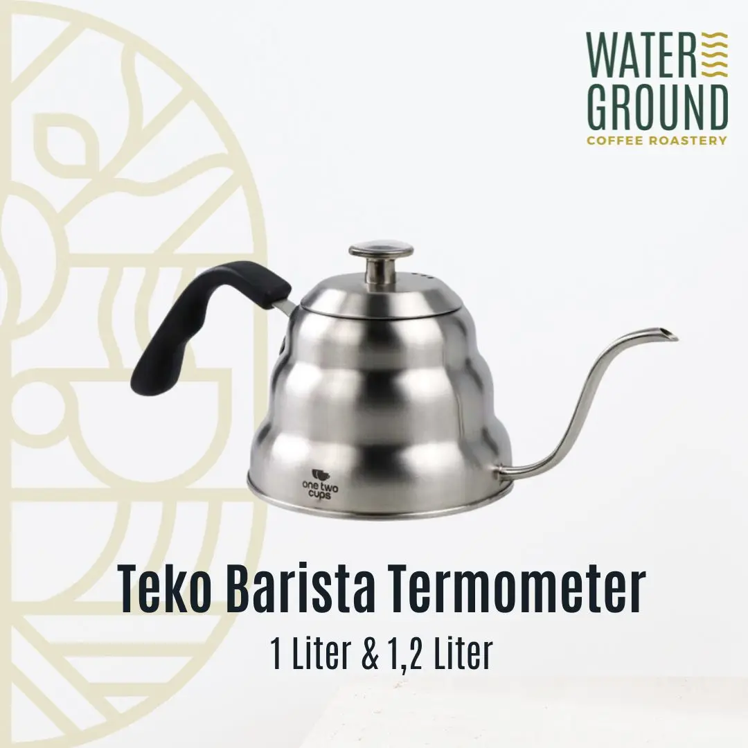 Gooseneck Kettle 1000mL dengan termometer Teko Leher Angsa V60 Tools