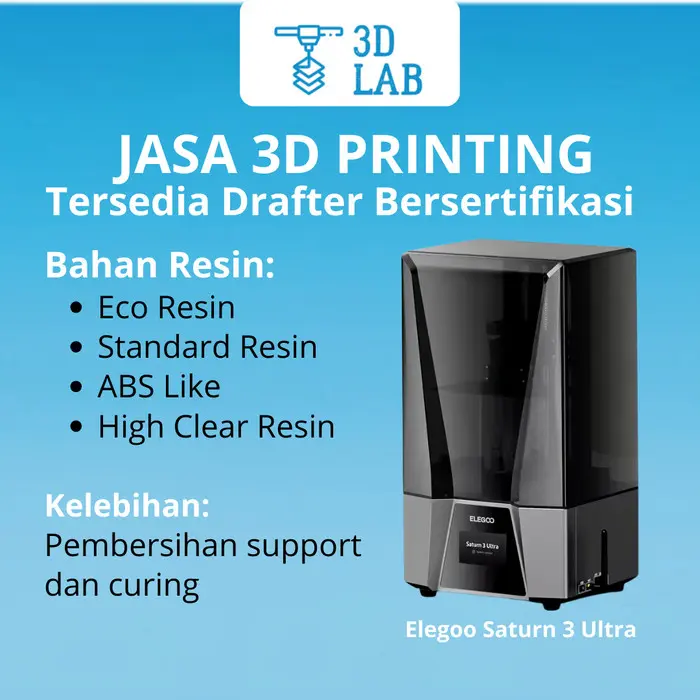 Cetak Custom / 3D Print / Bahan UV Resin