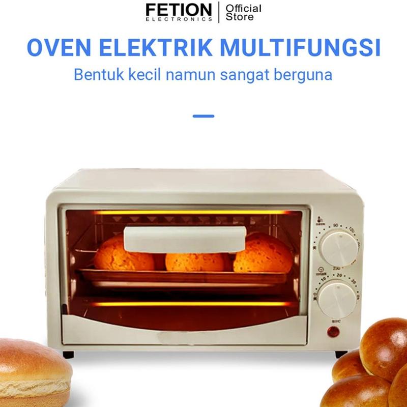 Oven Listrik 12L Serba Guna Oven Listrik Low Watt Dengan Pengatur Suhu 3