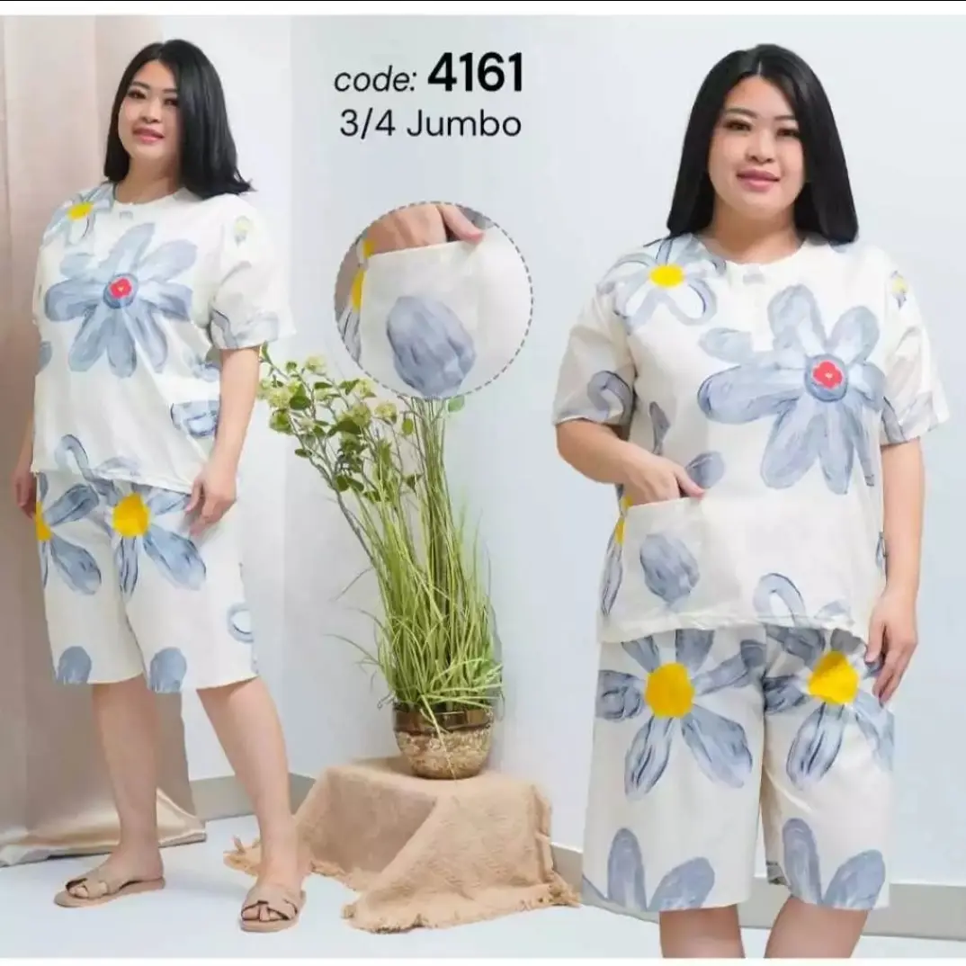 PIYAMA WANITA BAJU TIDUR JUMBO XXL XXXL Hot Pant Celana Pendek Daster