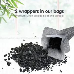 Bamboo Charcoal Air Purifying Bag Activated Charcoal Kantong Arang Penjernih Udara Charcoal Purifying Bau Penyerap Bau Arang Pembersih Udara Penghilang Jamur