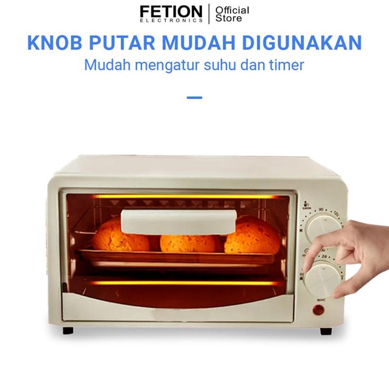 Oven Listrik 12L Serba Guna Oven Listrik Low Watt Dengan Pengatur Suhu 5