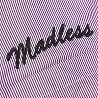Gambar Madless | Kemeja Lengan Pendek Stripe Boxy | Crop | Stripe Maroon - M dari Madlesswear_NEW Kab. Tangerang 2 Tokopedia