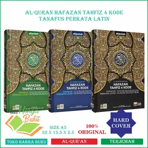 Al-Quran Hafazan Tahfiz 4 Kode Tanafus Perkata Latin A5 HC Waqaf Ibtida Mushaf Hafalan 8 Blok Transliterasi Rasm Utsmani Tajwid Terjemah Warna Al-Qosbah